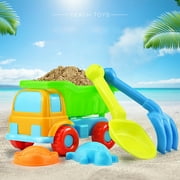 Windfall Beach Sand Toys Set with Water Wheel, Dump Truck, Kit for Kids, Garden Sandpit PoolToy